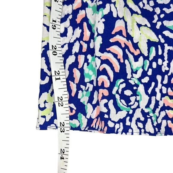 Lilly Pulitzer Kahli Blue Grotto Bell Sleeve Top Size Small ML-114 - Picture 7 of 12